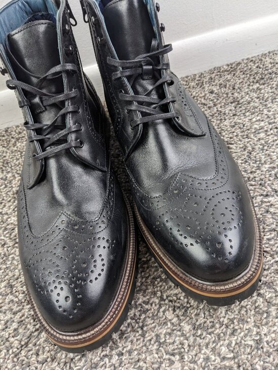 Johnston & Murphy XC Flex Cody Wingtip Zip Ankle Boots 20-5521 Mens 12